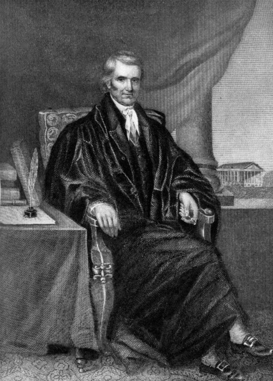 John Marshall 1755-1835, amerikanischer Staatsmann und Jurist, 19. Jahrhundert 1908 von Unbekannt
