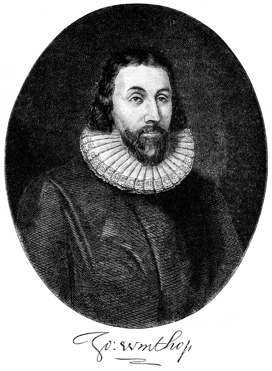 John Winthrop, englischer puritanischer Siedler in Amerika von Unbekannt