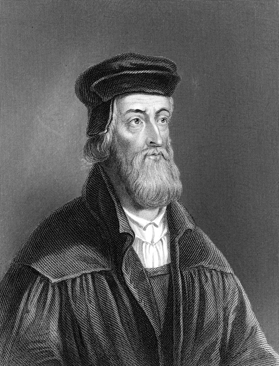 John Wycliffe, englischer Religionsreformer des 14. Jahrhunderts, 1882 von Unbekannt