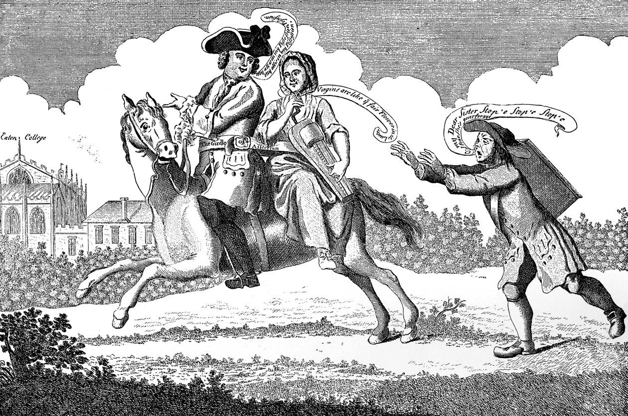 Johann von Gaunt beritten, oder Mars auf seiner Reise, 1747 von Unbekannt
