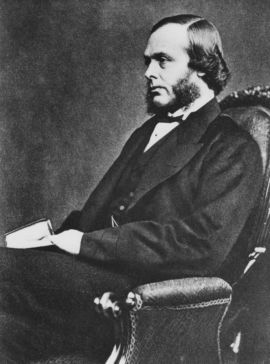 Joseph Lister, englischer Chirurg und Pionier der antiseptischen Chirurgie, ca. 1867 von Unbekannt