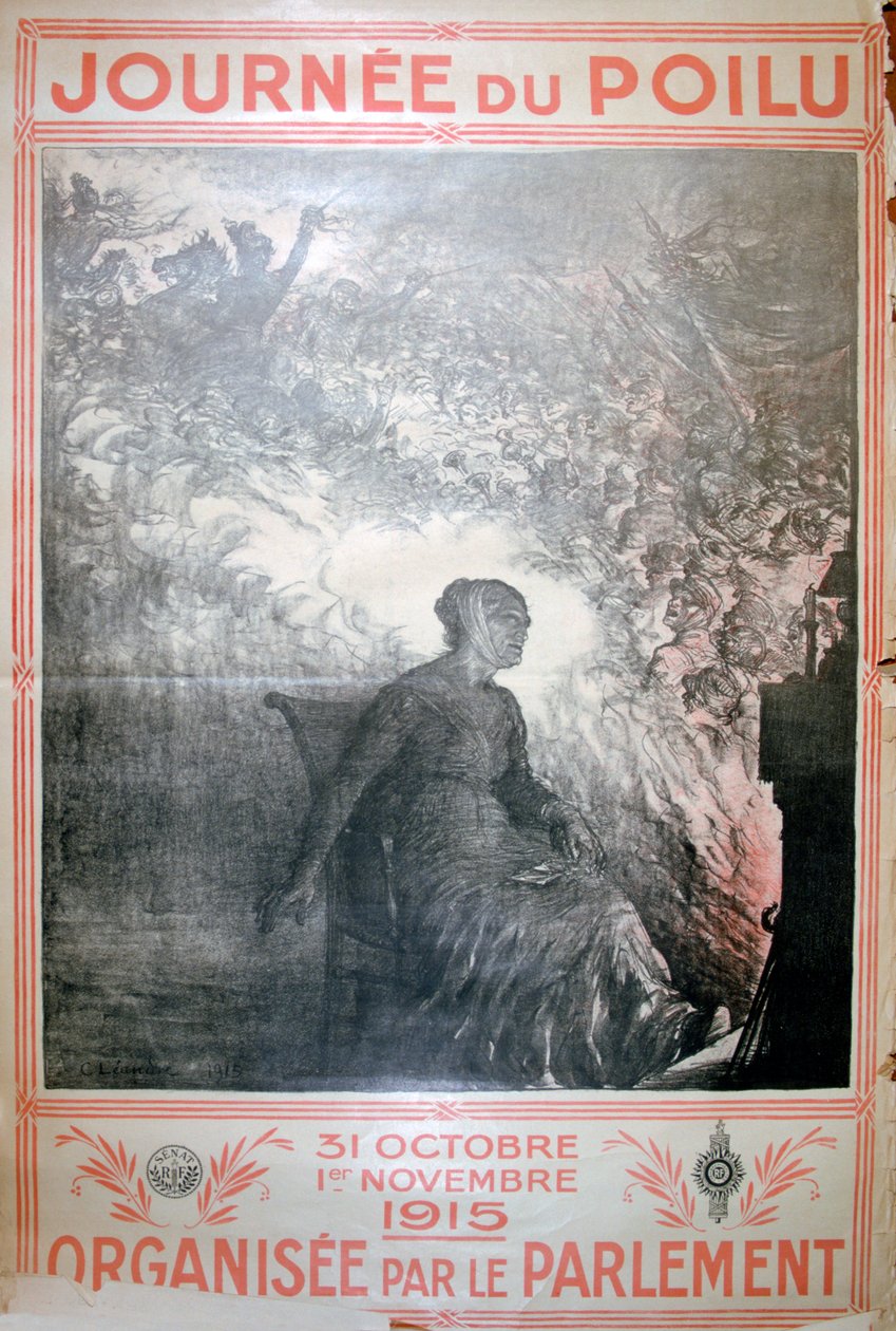 Journée du Poilu, 31. Oktober-1. November 1915, französisches Plakat aus dem Ersten Weltkrieg, 1915 von Unbekannt