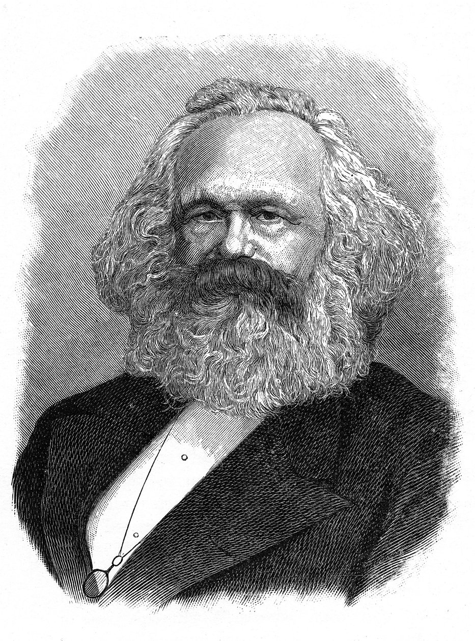 Karl Marx, deutscher politischer, sozialer und wirtschaftlicher Theoretiker von Unbekannt