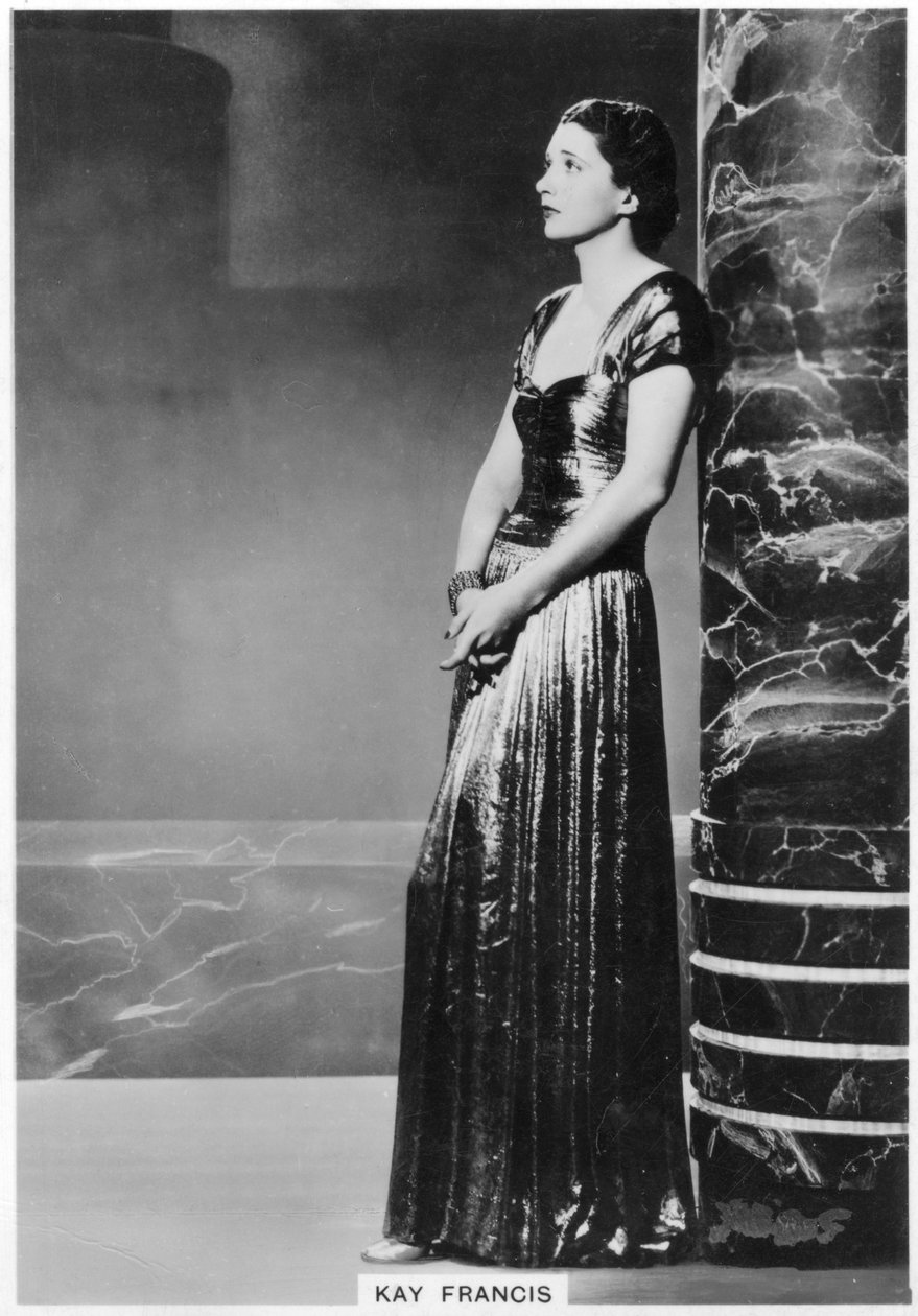 Kay Francis, amerikanische Bühnen- und Filmschauspielerin, 1938 von Unbekannt