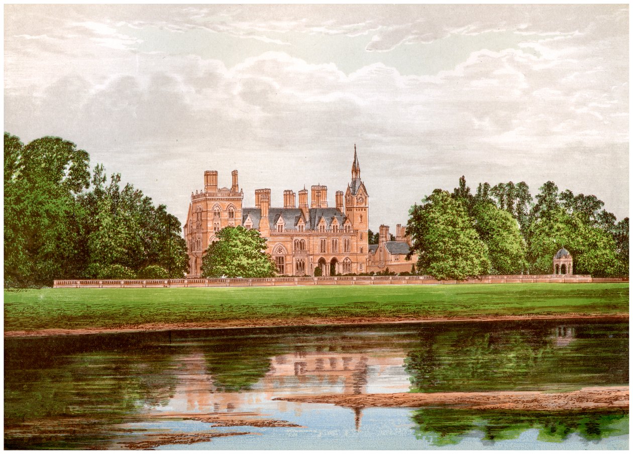 Kelham Hall, Nottinghamshire, Heim der Familie Manners-Sutton, um 1880 von Unbekannt
