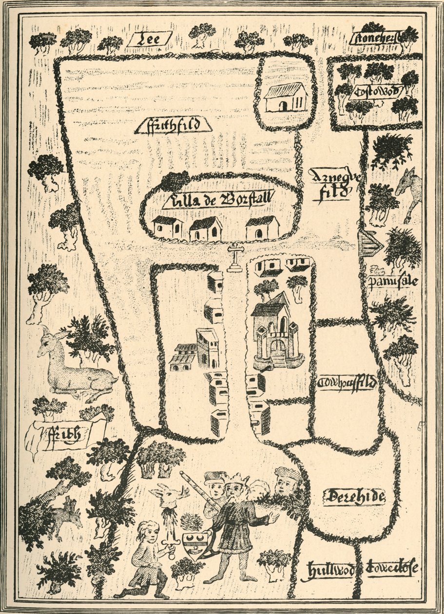 Palast von König Eduard dem Bekenner in Borstal Brill, 1908 von Unbekannt