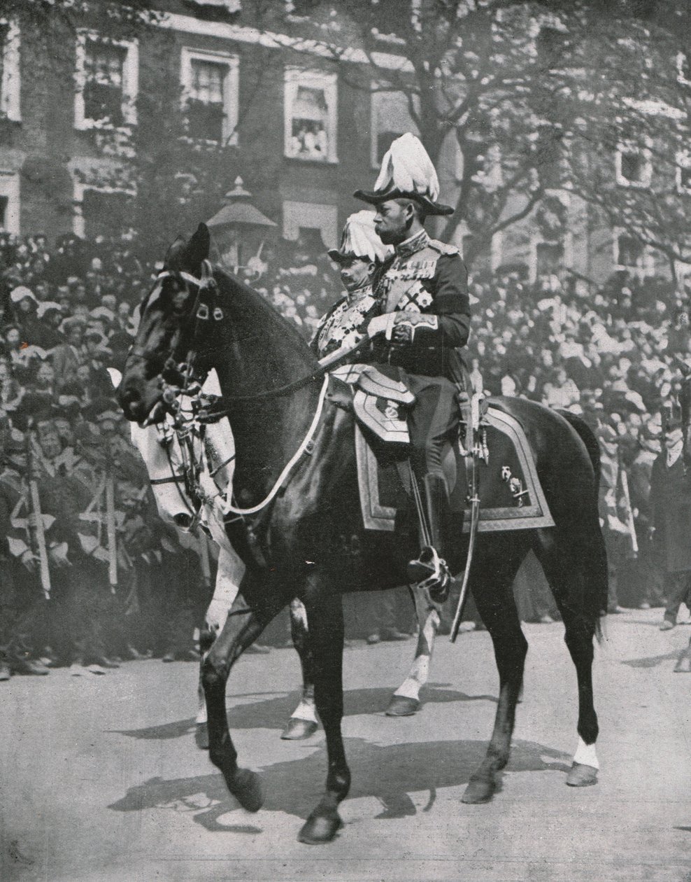König Georg V. bei der Beerdigung seines Vaters König Edward VII., London, 20. Mai 1910 von Unbekannt