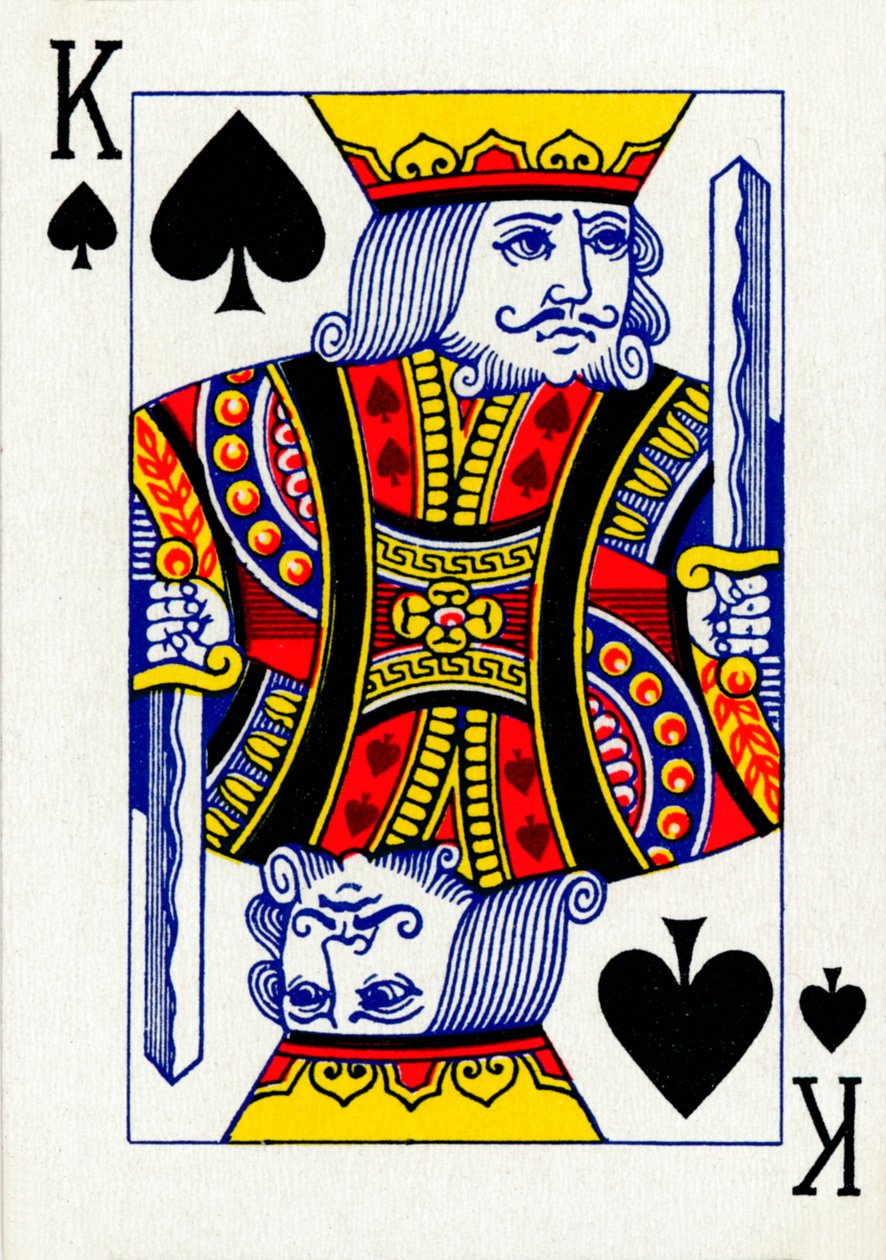 König der Pik aus einem Kartenspiel von Goodall & Son Ltd., um 1940 von Unbekannt