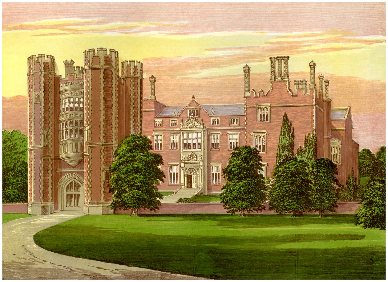 Kirtling Tower, Cambridgeshire, Heimat von Baroness North, ca. 1880 von Unbekannt
