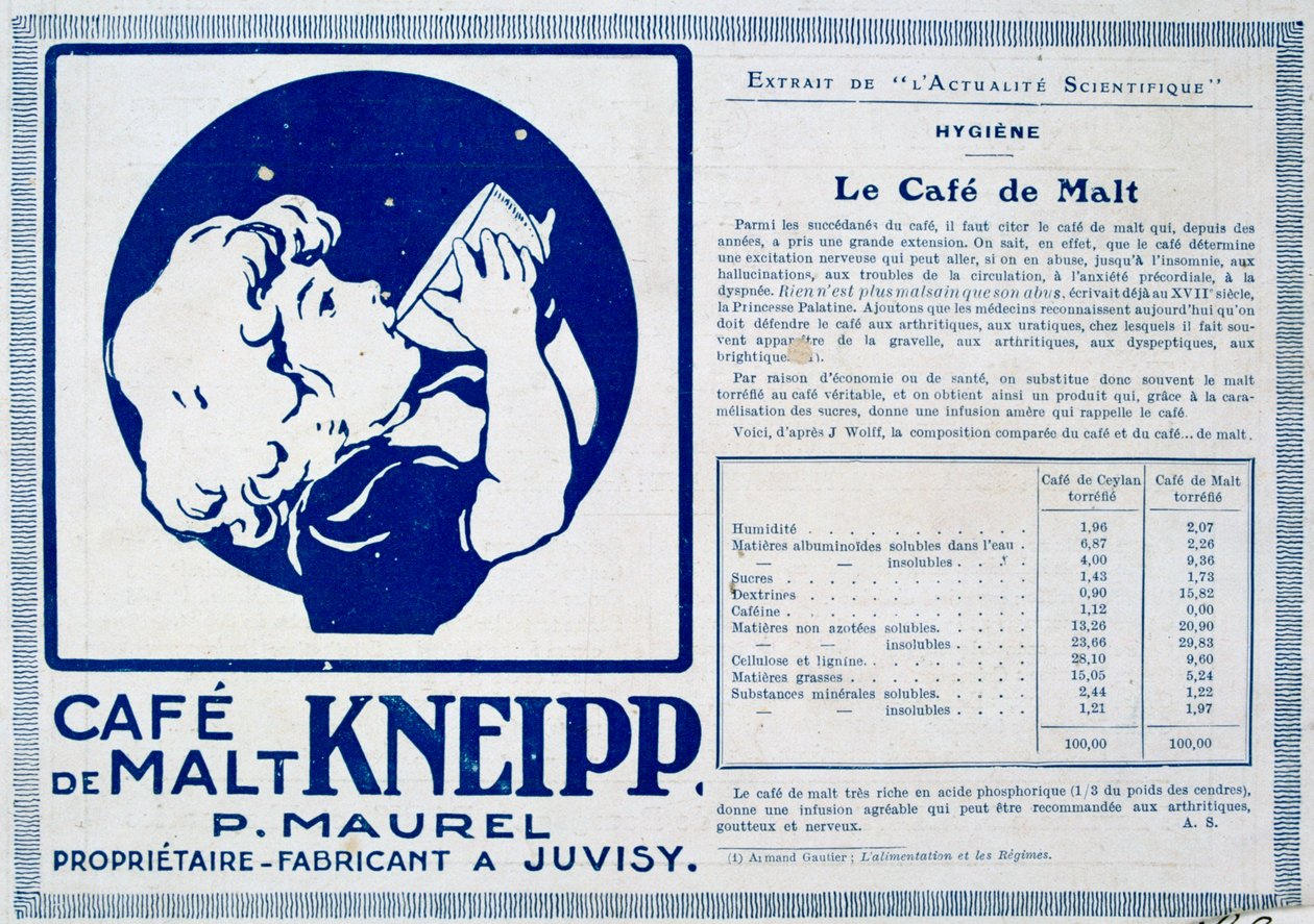 Kneipp Café de Malt, Werbung, 1915 von Unbekannt