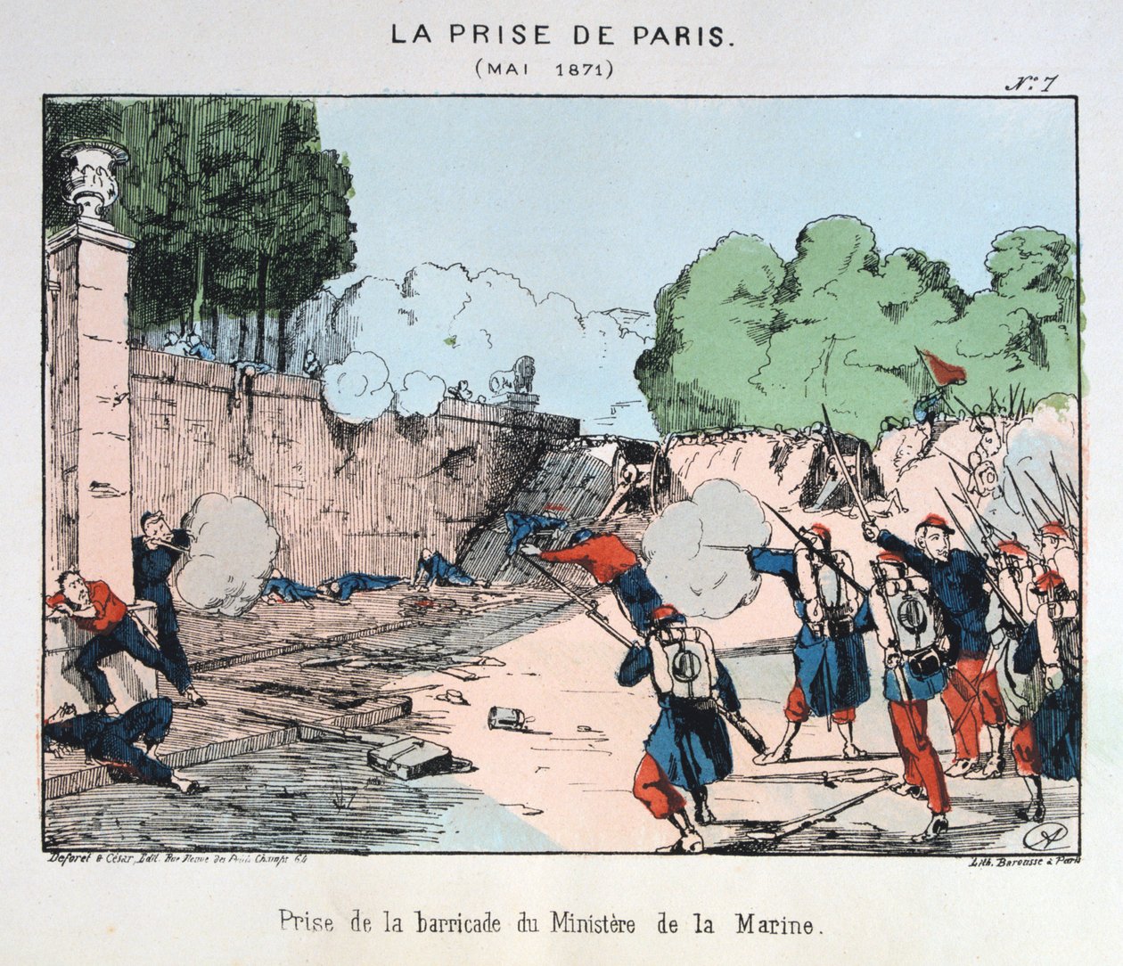 Die Einnahme von Paris, Mai 1871 von Unbekannt
