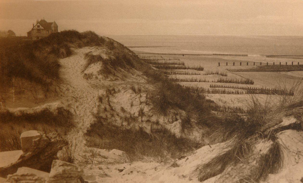 Le Dunes et la Plage, Sanddünen und Strand, ca. 1900 von Unbekannt