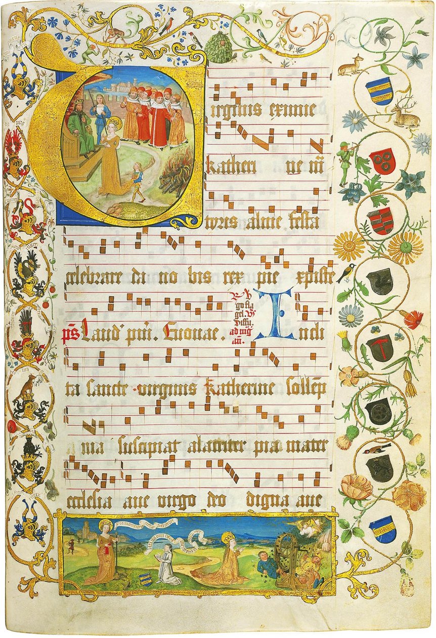 Blatt aus dem Antiphonar für Elisabeth von Gemmingen, ca. 1504 von Unbekannt