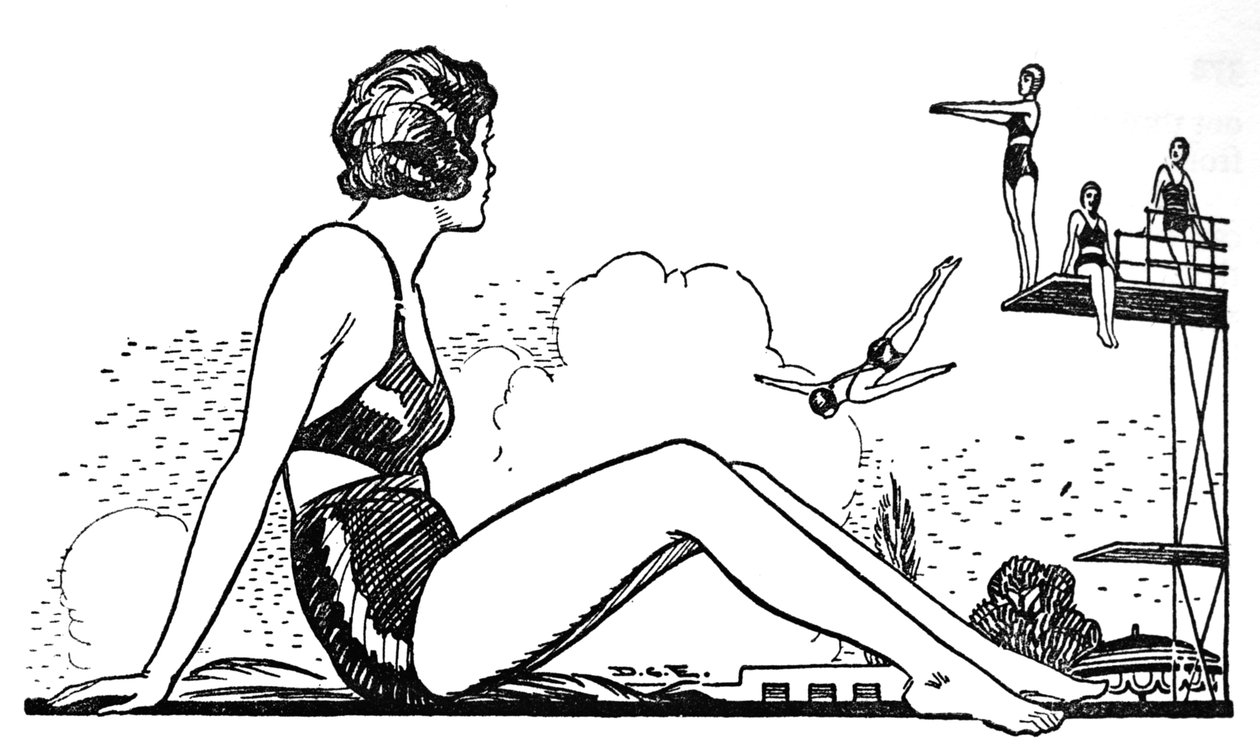 Schwimmen lernen, 1937 von Unbekannt