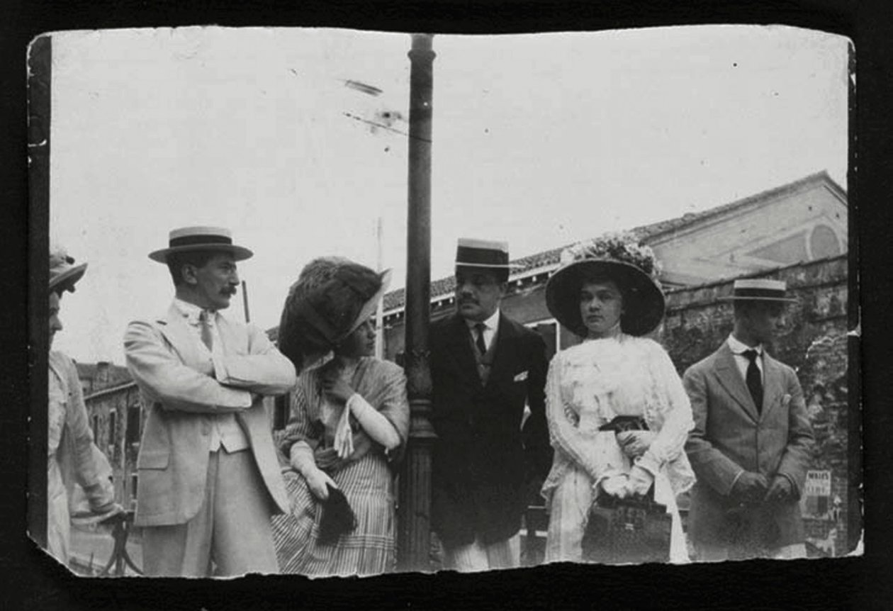 Leon Bakst, russischer Künstler und Designer, und Ballettimpresario Serge Diaghilev, ca. 1910 von Unbekannt