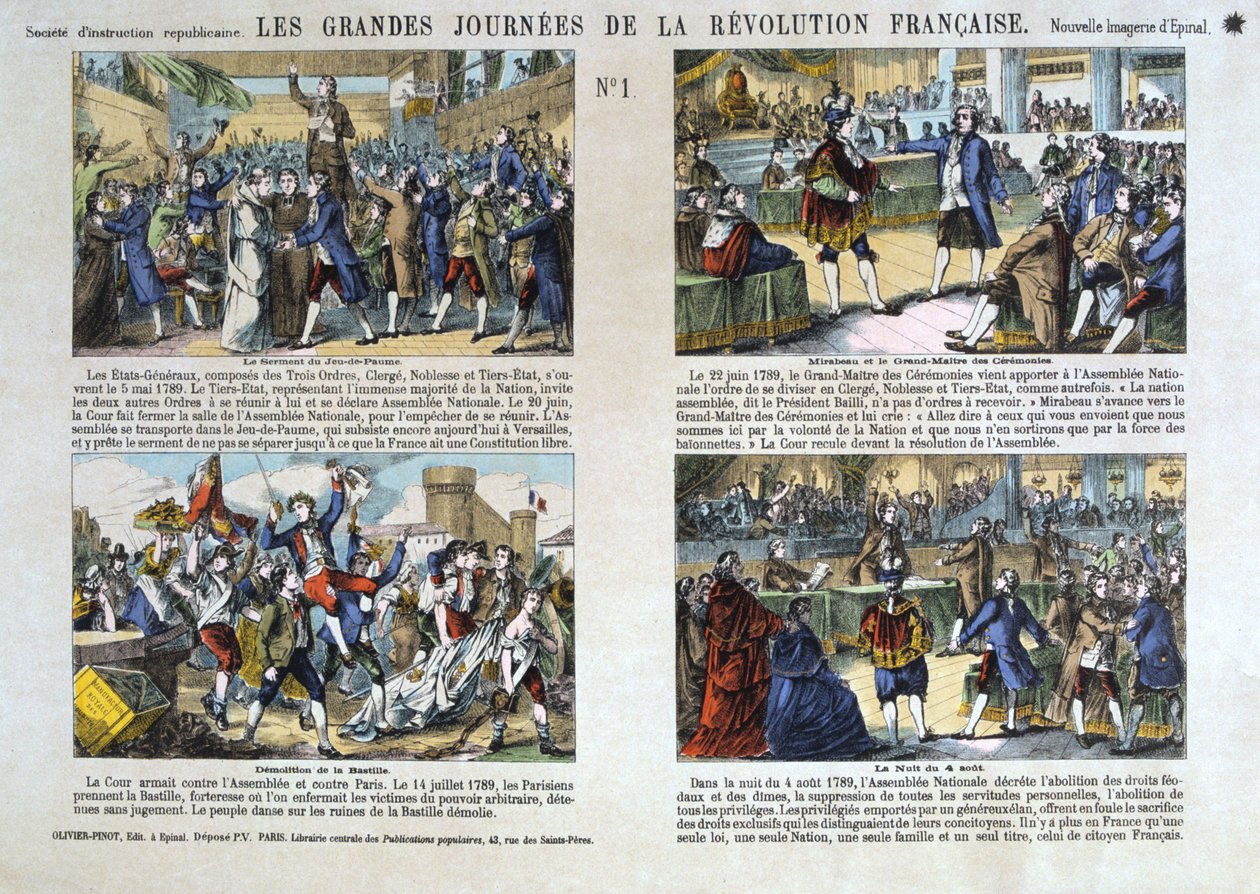 Die großen Tage der Französischen Revolution, Revolution von 1789, Frankreich von Unbekannt