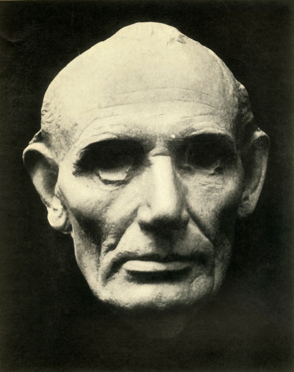 Lebensmaske von Abraham Lincoln, 1860, 1930 von Unbekannt