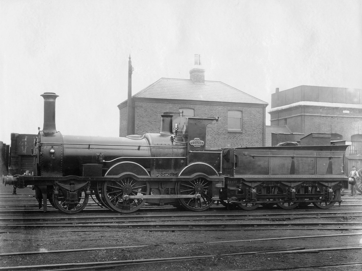 London & South Western Railway LSWR Lokomotive Nr. 148, Colne mit Tender, ca. 1880 von Unbekannt