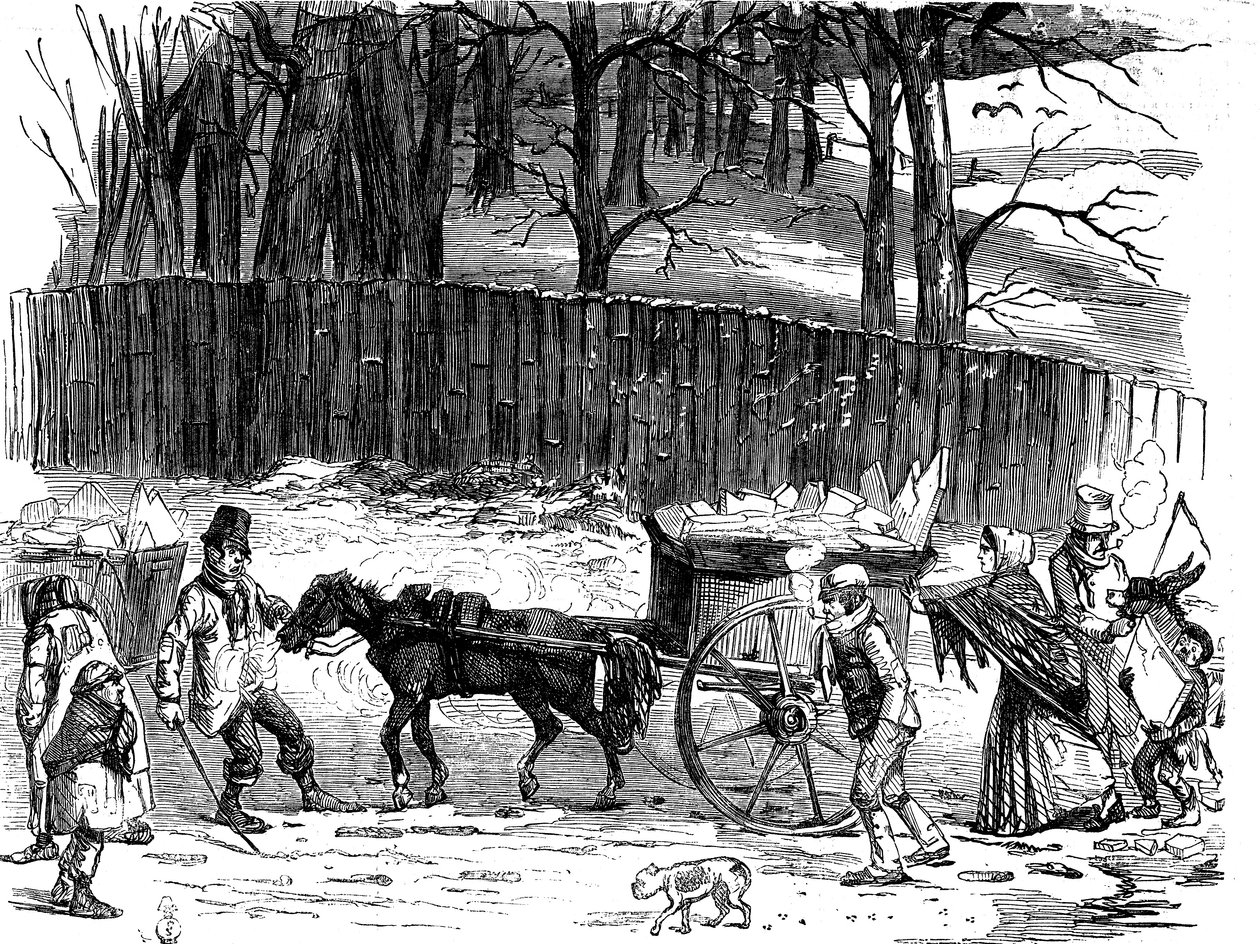 Londoner Eiskarren, 1850 von Unbekannt