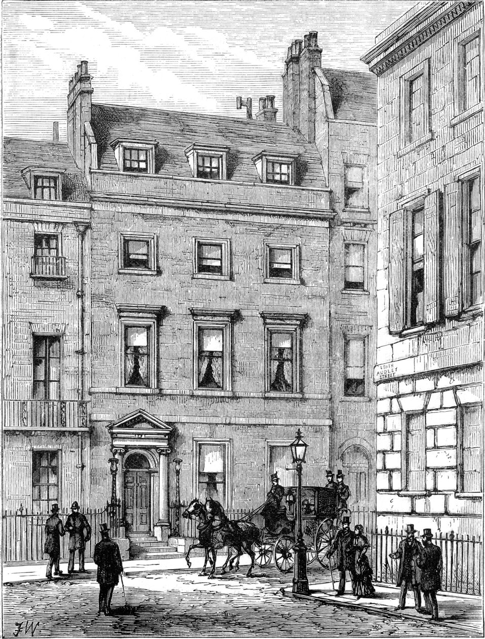 Haus von Lord Beaconsfield, 19, Curzon Street, Mayfair, London, 1900 von Unbekannt