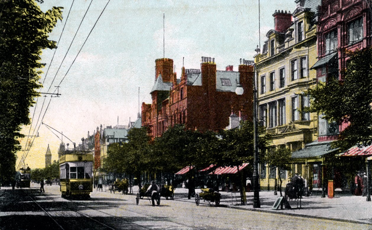 Lord Street, Southport, Lancashire, frühes 20. Jahrhundert von Unbekannt