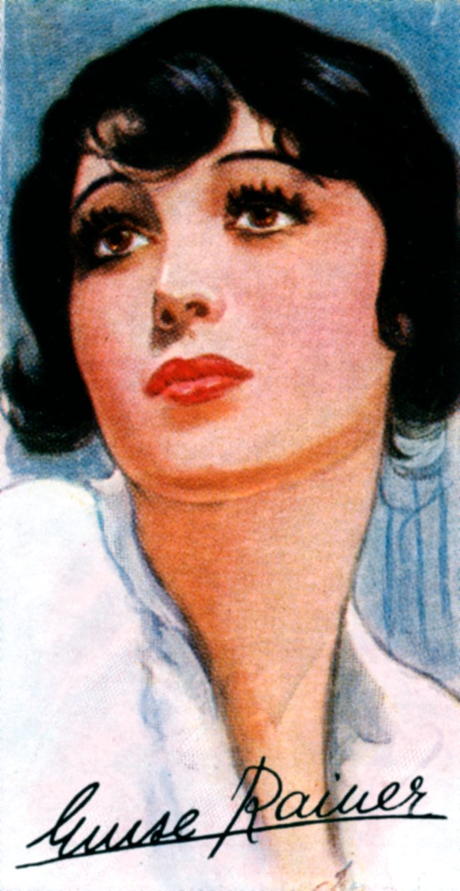 Luise Rainer, 1910-, zweifache Oscar-Preisträgerin, 20. Jahrhundert von Unbekannt