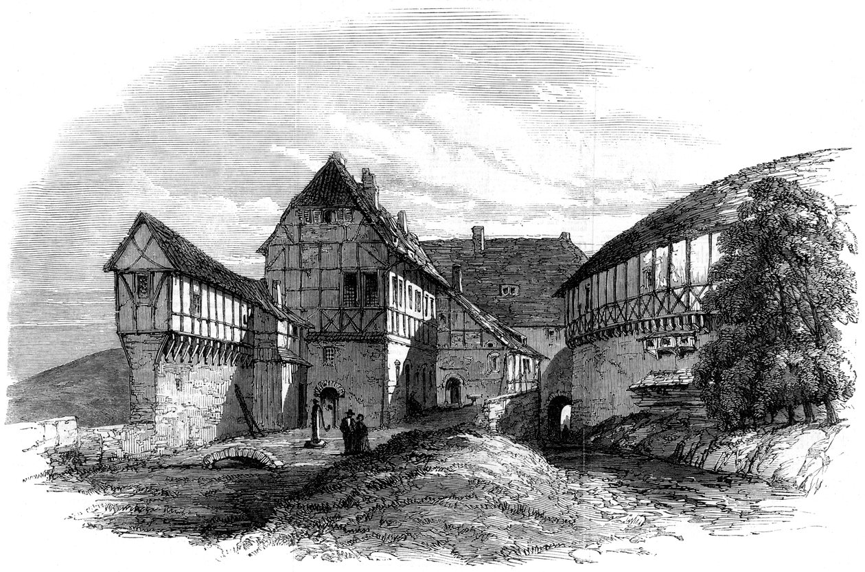 Luthers Haus auf der Wartburg, Eisenach, Deutschland, 1862 von Unbekannt