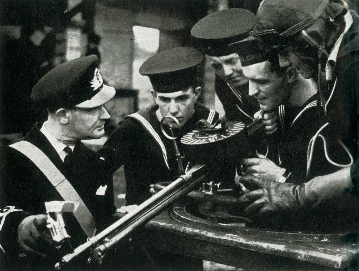 Maschinengewehrunterricht, Fleet Air Arm, ca. 1943 von Unbekannt
