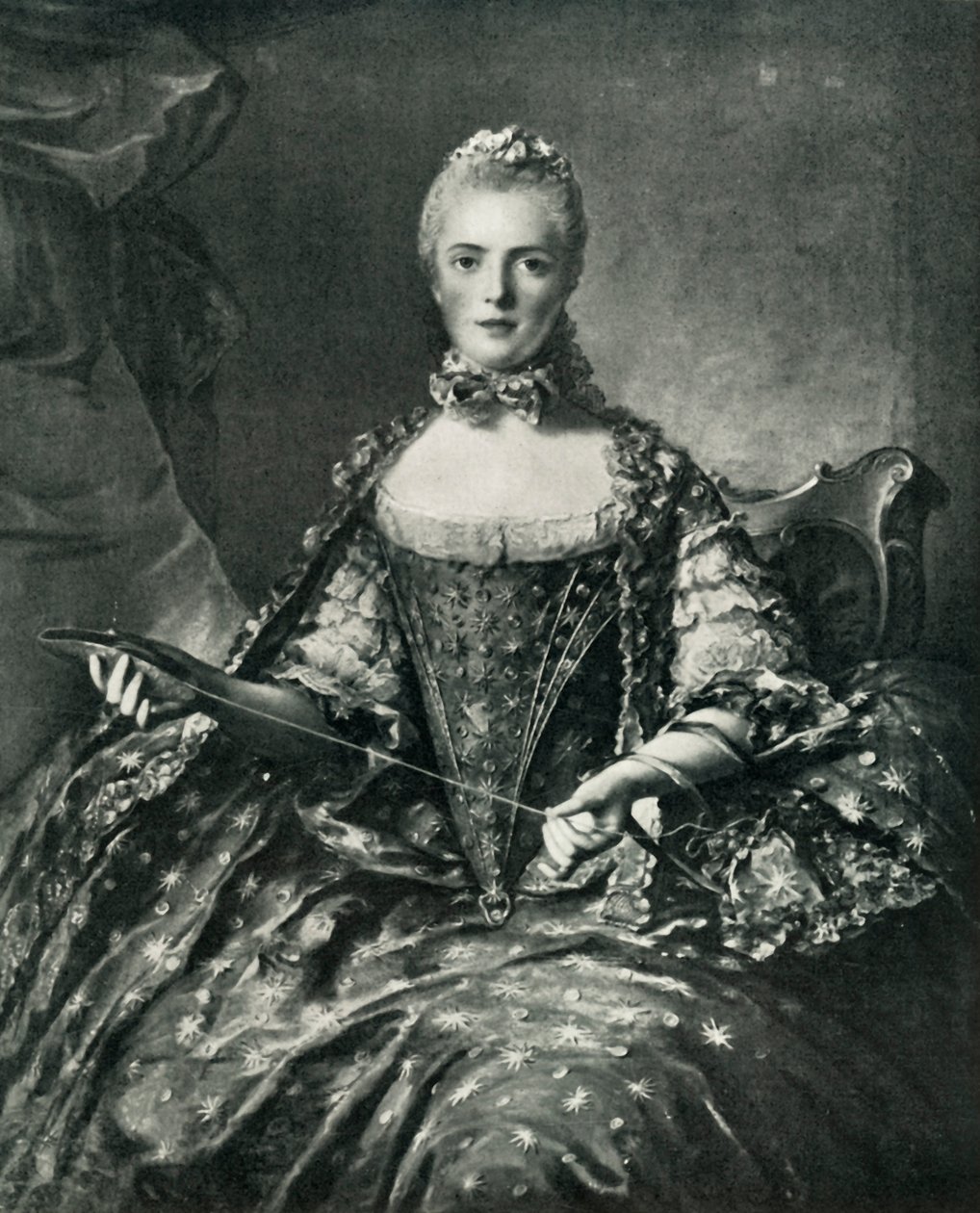 Madame Adélaïde beim Klöppeln, 1756 von Unbekannt