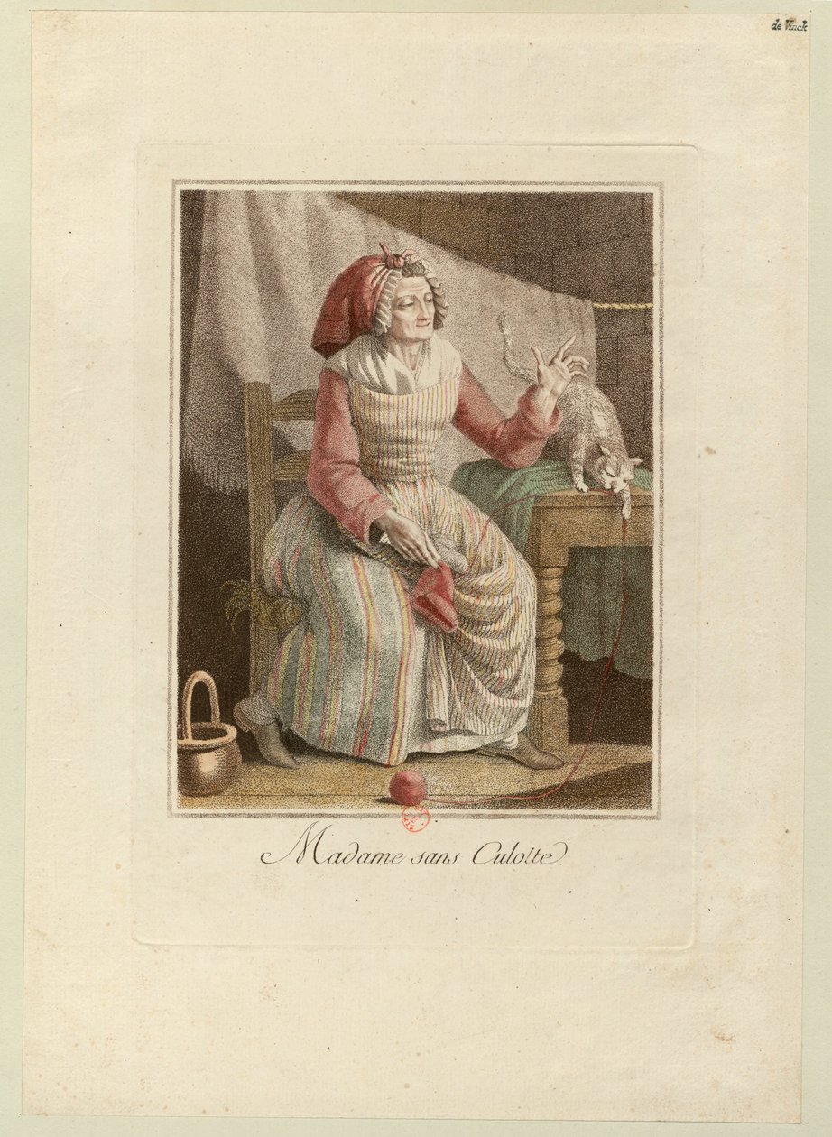 Madame Sans-Culotte, ca. 1794 von Unbekannt