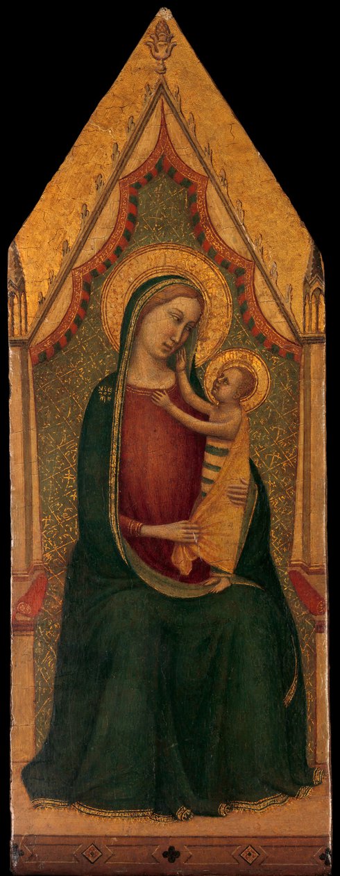 Madonna und Kind auf dem Thron, ca. 1335-39 von Unbekannt