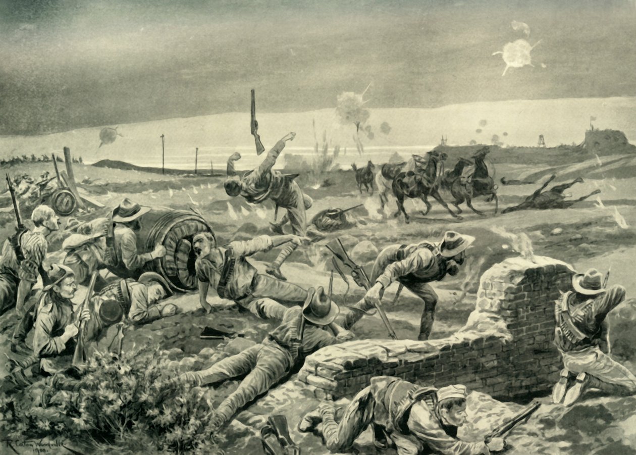 Mafeking: Eloffs verzweifelter Angriff am Vorabend der Entlastung, 1901 von Unbekannt
