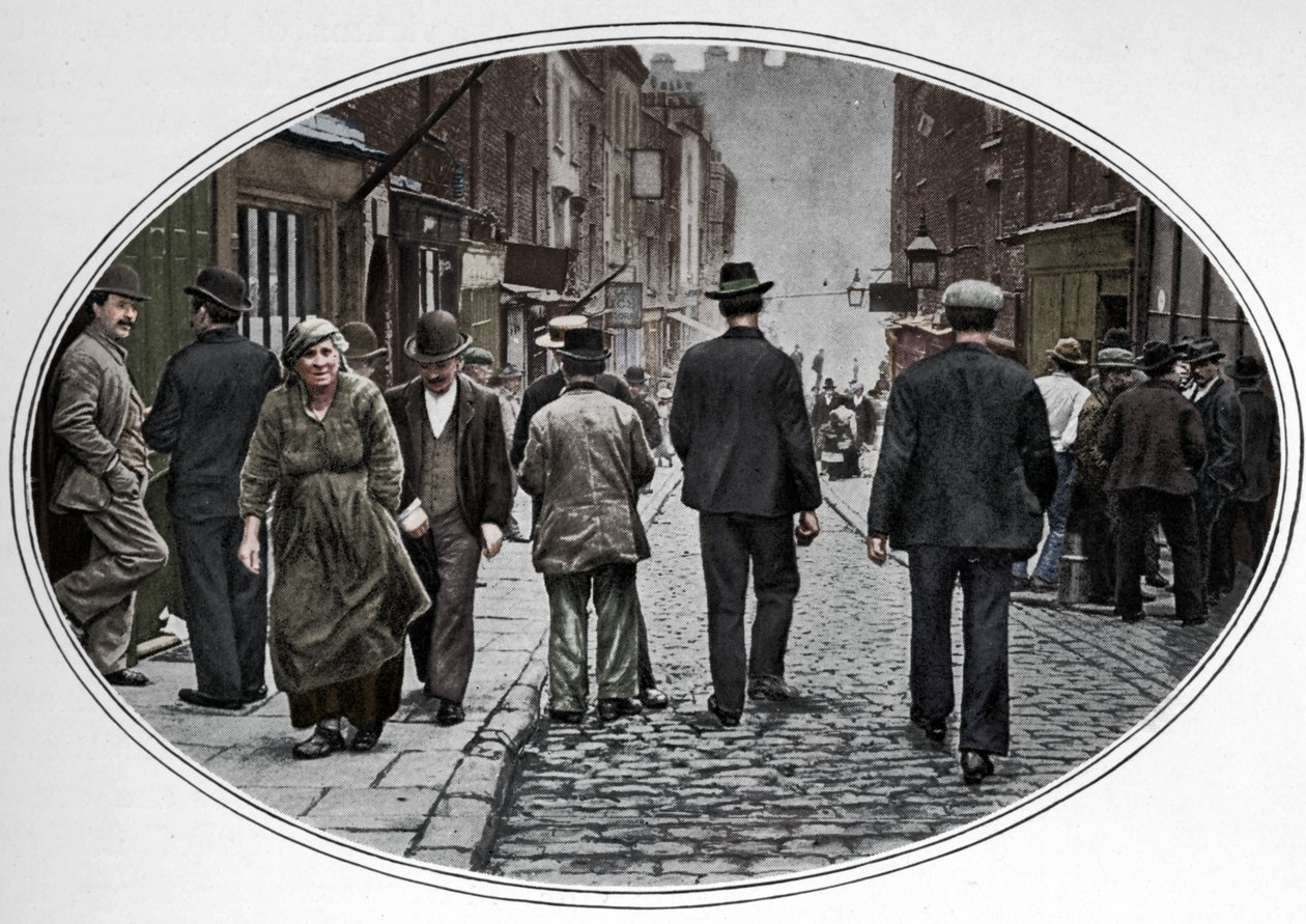 Hauptstraße der italienischen Gemeinde, Clerkenwell, London, um 1900-1901 von Unbekannt