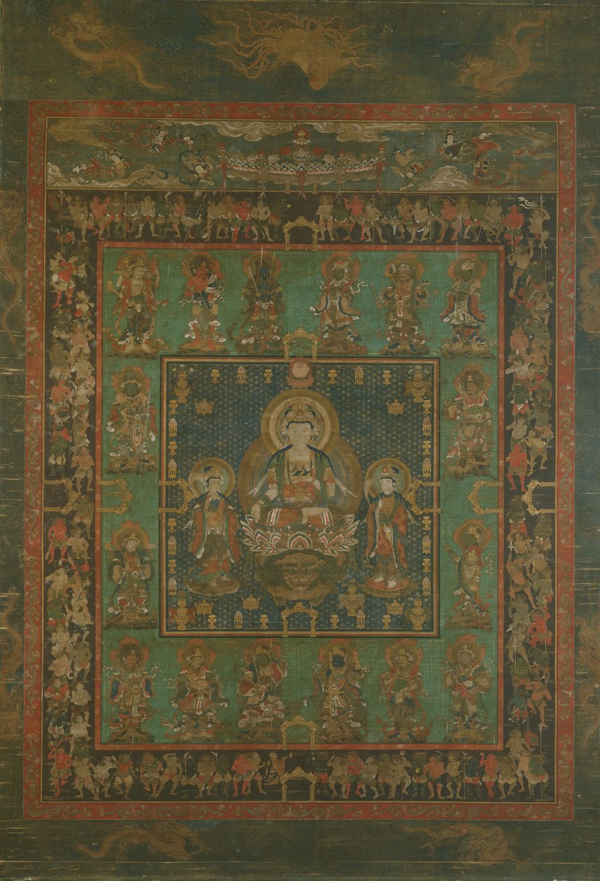 Mandala von Hannya Bosatsu, 14. Jahrhundert von Unbekannt