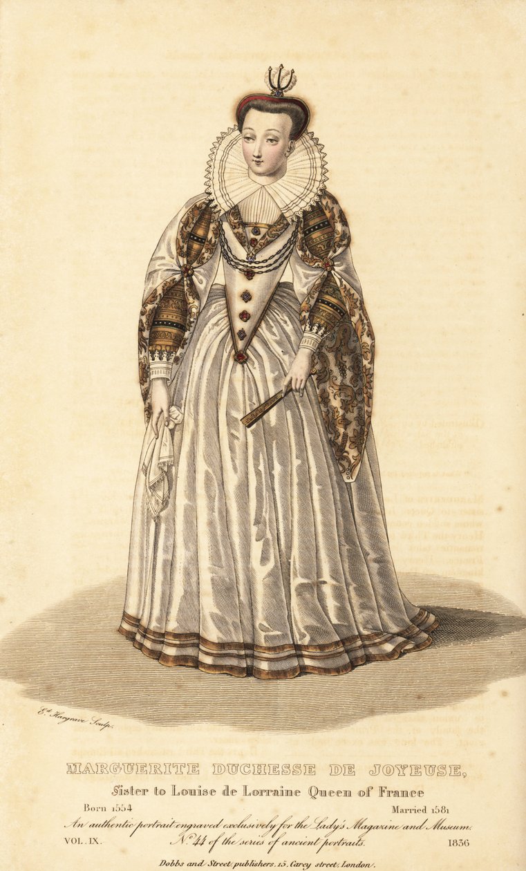 Marguerite, Herzogin von Joyeuse, Ehefrau von Anne de Joyeuse, Schwester von Louise de Lorraine, Königin von Frankreich von Unbekannt