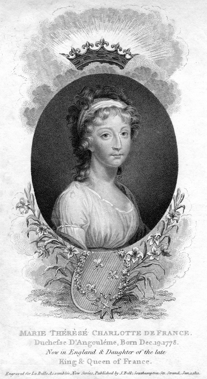 Marie-Therese-Charlotte de Bourbon, Herzogin von Angoulême und Dauphine von Frankreich, 1811 von Unbekannt