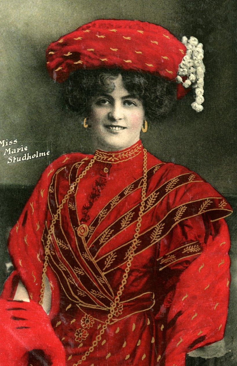 Marie Studholme 1875-1930, englische Schauspielerin, 1907 von Unbekannt