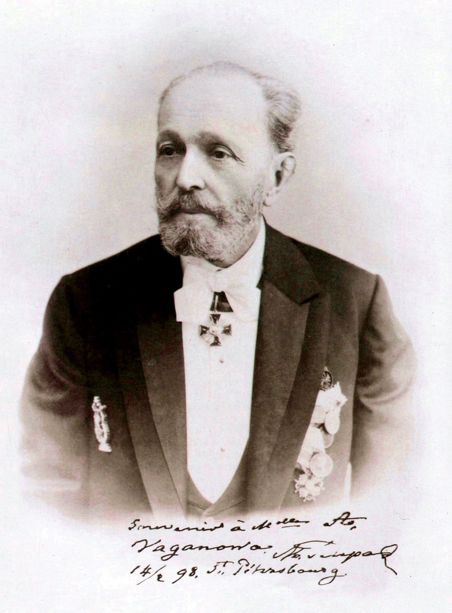 Marius Petipa, russischer Balletttänzer und Choreograf, 1898 von Unbekannt