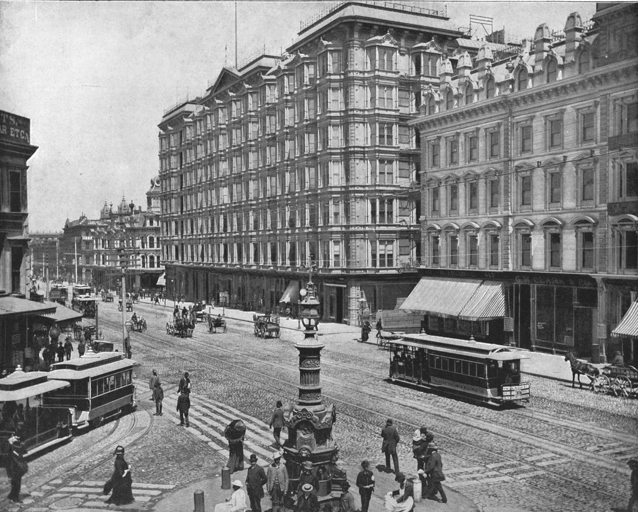 Market Street, San Francisco, Kalifornien, USA, um 1900 von Unbekannt