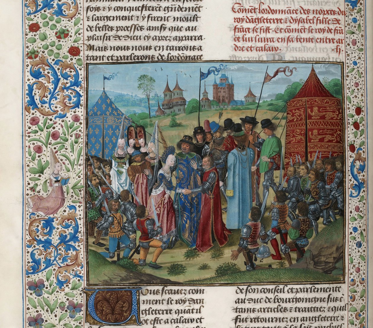 Hochzeit von Isabella von Valois und Richard II., ca. 1470-1475 von Unbekannt