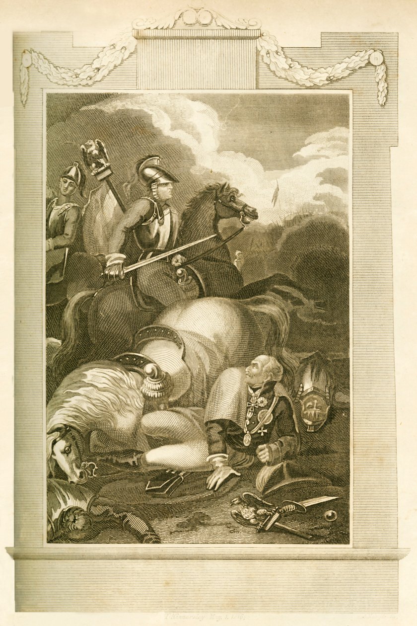 Marschall Blücher in der Schlacht von Ligny, 16. Juni 1815, 1816 von Unbekannt