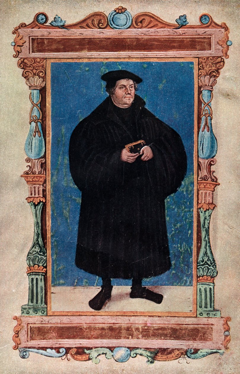 Martin Luther, deutscher Theologe und Augustinermönch, 19. Jahrhundert von Unbekannt