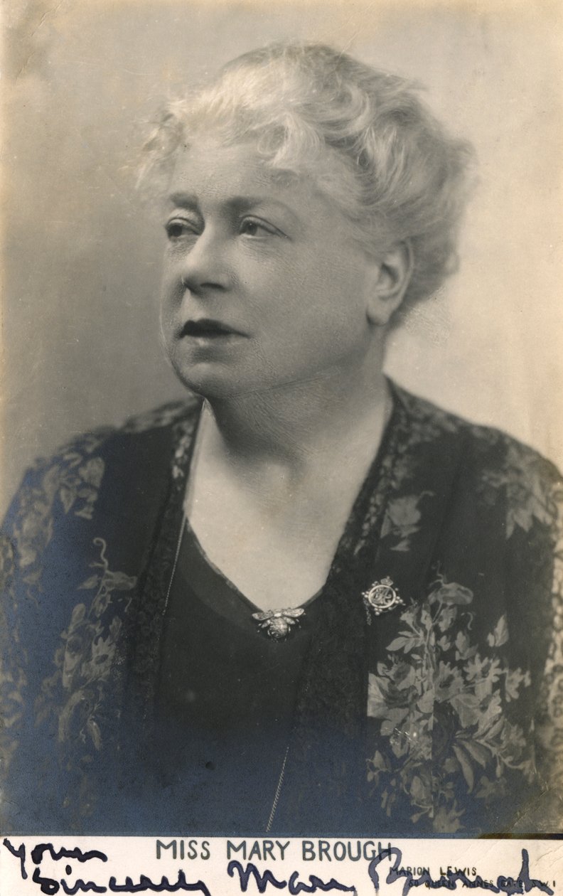 Mary Brough 1863-1834, englische Schauspielerin, 20. Jahrhundert von Unbekannt