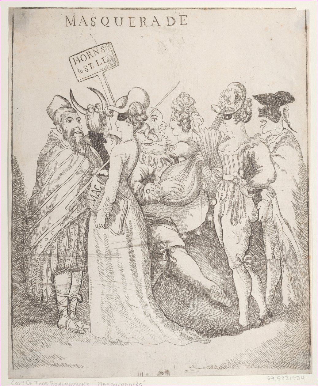 Maskerade, [30. August 1811], Kopie nach von Unbekannt