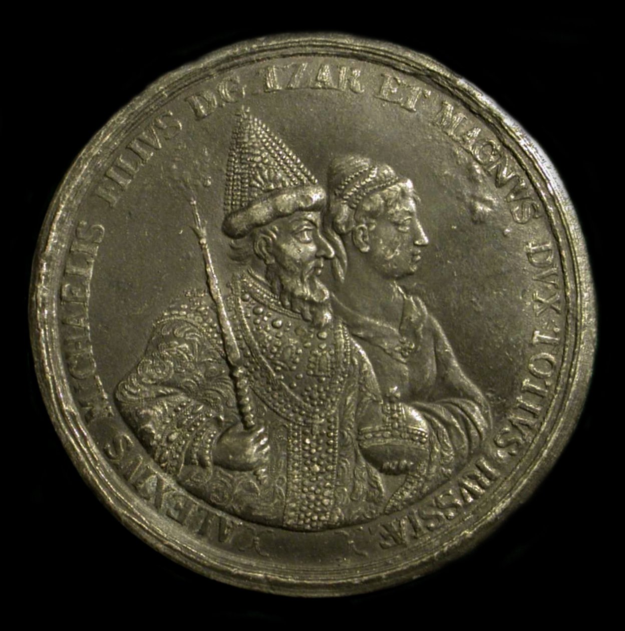 Medaille Zar Alexei I. von Russland zur Feier der Geburt von Peter dem Großen, ca. 1775 von Unbekannt