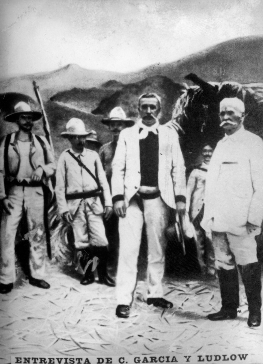 Treffen von General Garcia mit Brigadegeneral Ludlow von Unbekannt