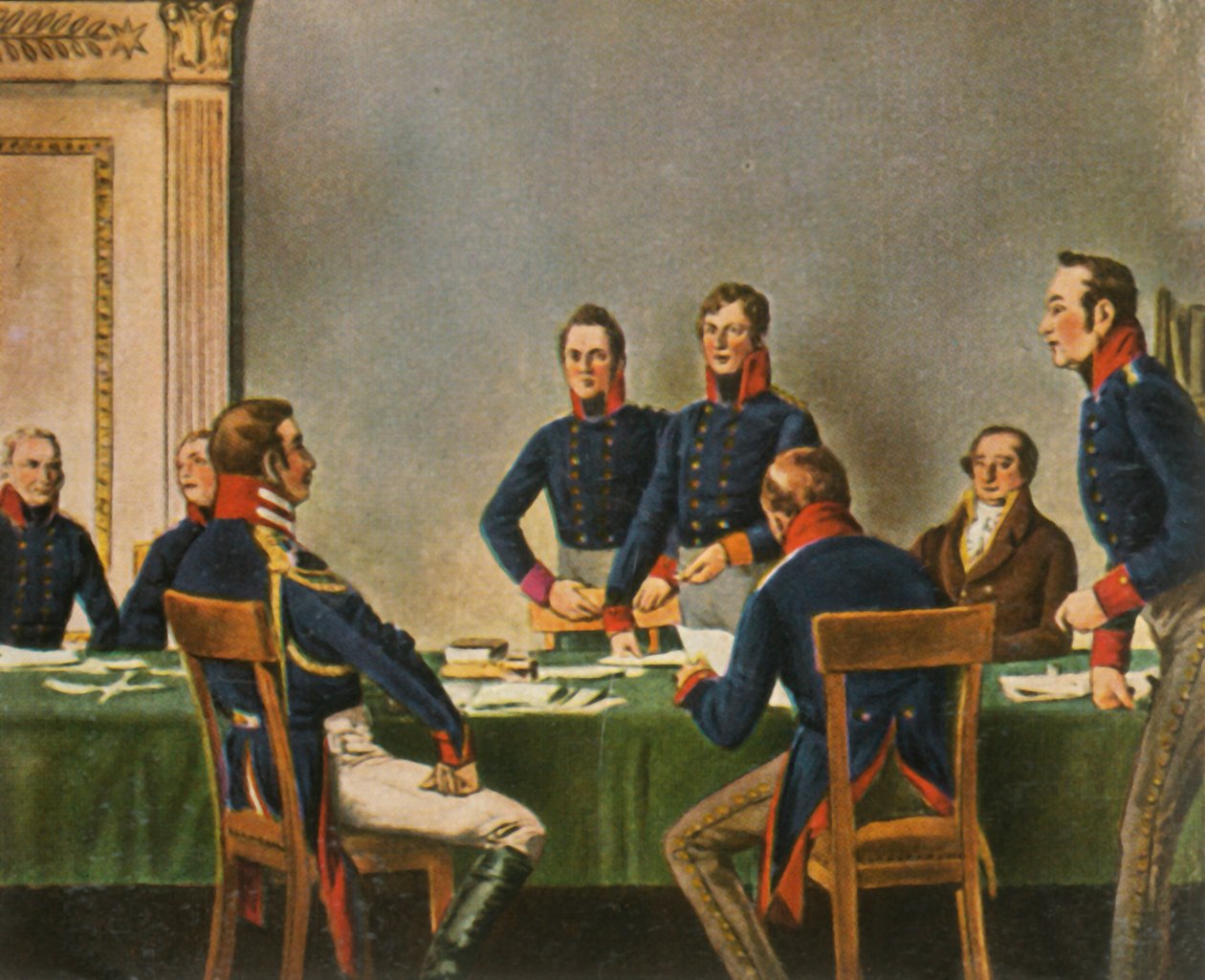 Sitzung der Reorganisationskommission in Königsberg, 9. Juli 1807, 1936 von Unbekannt