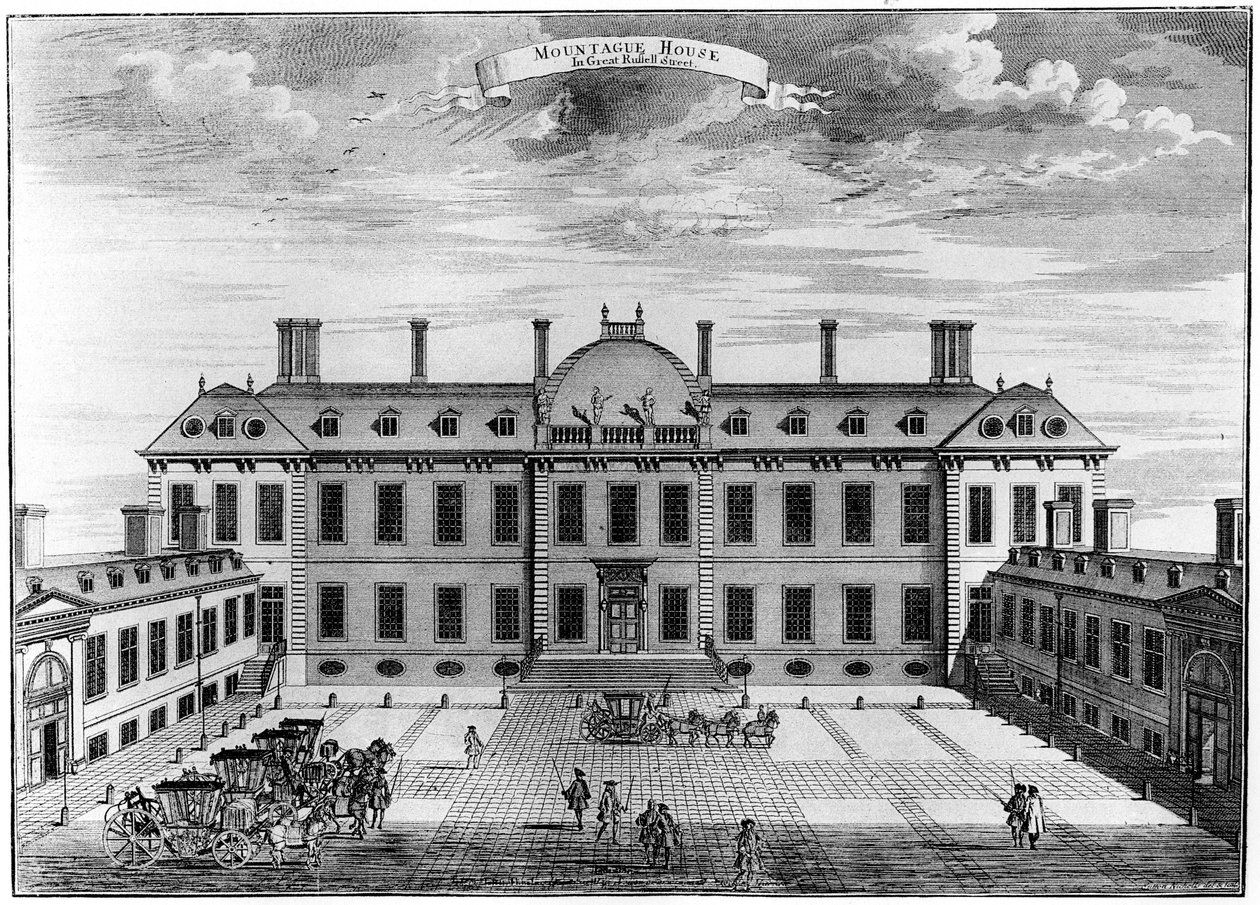 Montagu House, Bloomsbury, 18. Jahrhundert, 1908 von Unbekannt