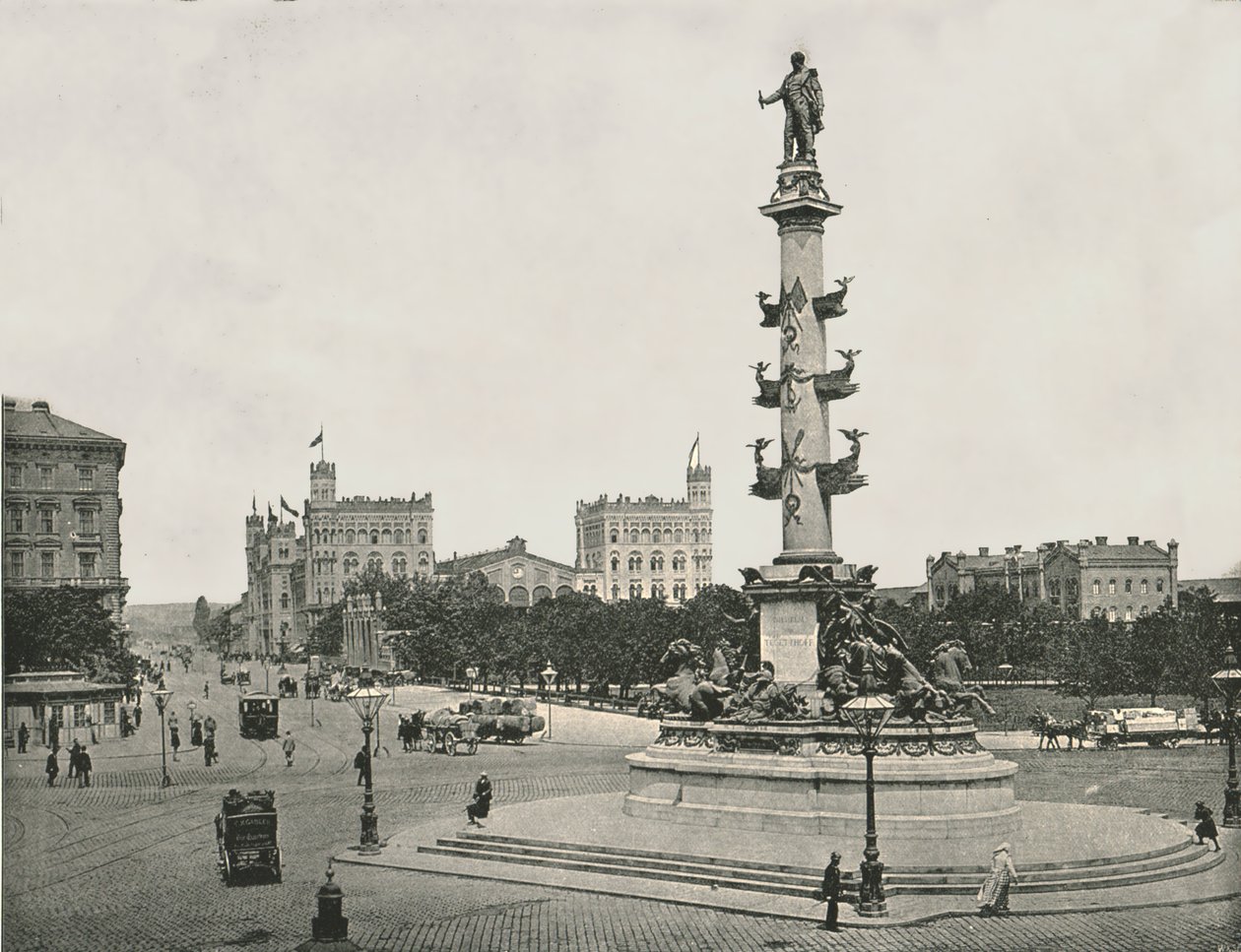 Denkmal für Wilhelm von Tegetthoff auf dem Praterstern, Wien, Österreich, 1895 von Unbekannt