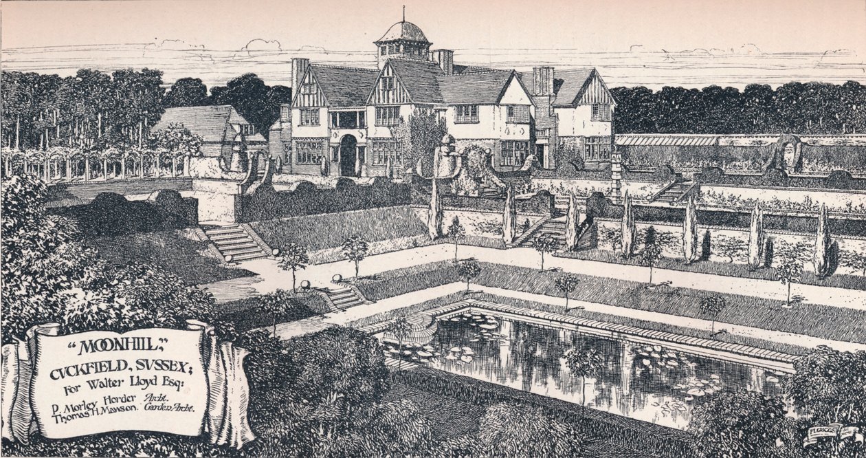 Moonhill, Cuckfield, Sussex, ca. 1902 von Unbekannt